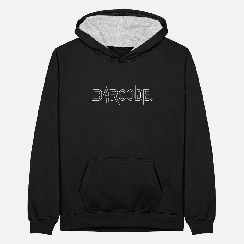 B4RCODE. Tech Sweat à capuche contrasté Ado