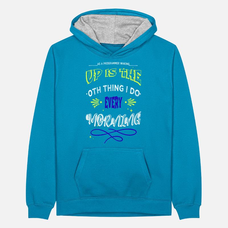 computer science computer statement Teenager Kontrast-Hoodie