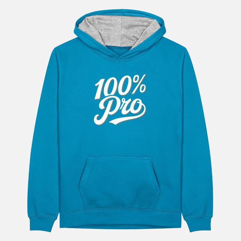 100% pro Sweat à capuche contrasté Ado