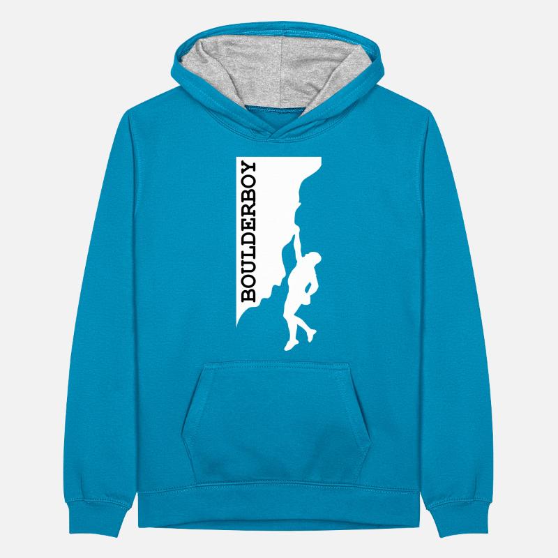 Boulderboy Teenager Kontrast-Hoodie