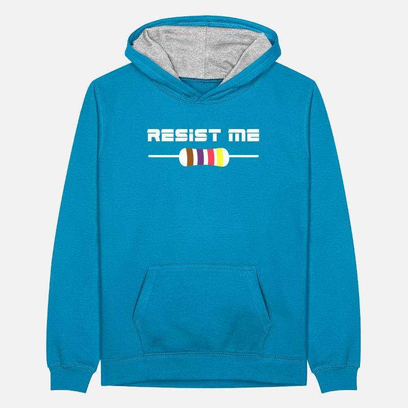 Electronics Resistor Teenager Contrast Hoodie