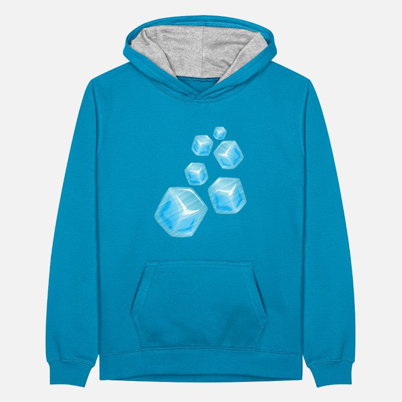 eisblöcke Teenager Kontrast-Hoodie