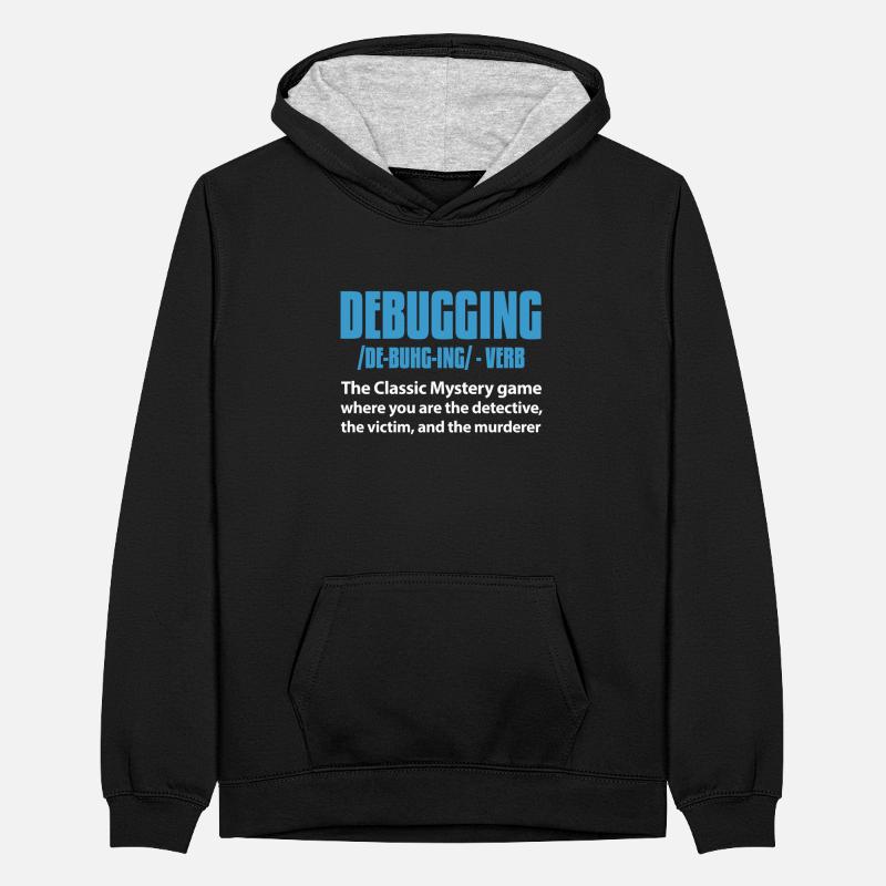 Softwareentwickler Programmierer Software Teenager Kontrast-Hoodie