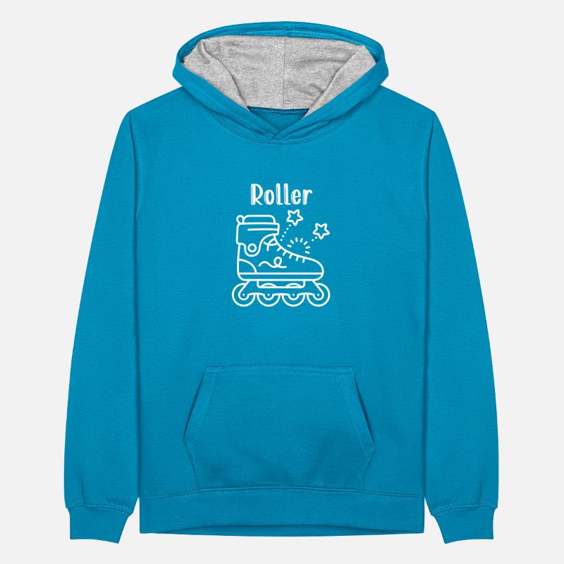 Rollerblades rollers - rollers Teenager Contrast Hoodie