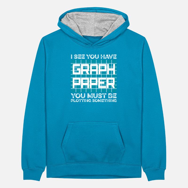 Funny Math Art Mathematics Student Math Lover Cool Teenager Contrast Hoodie