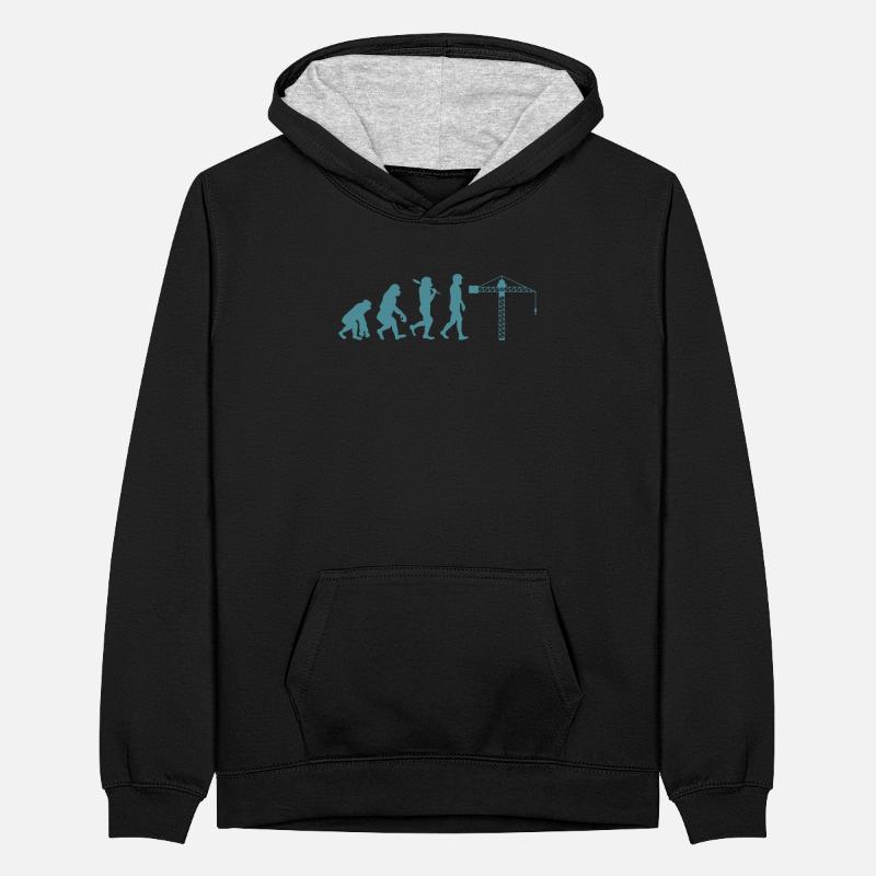 Évolution du grutier Sweat à capuche contrasté Ado
