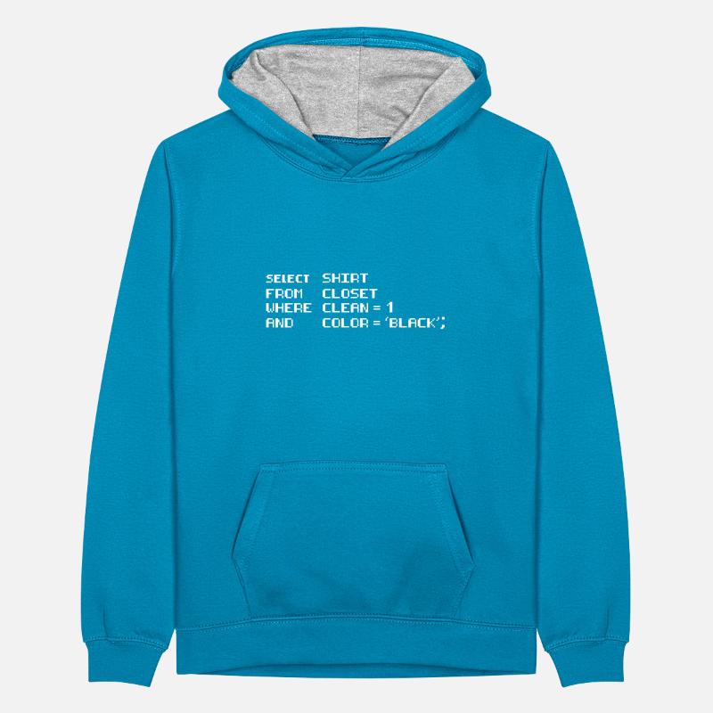 Select Shirt from Closet Programming Coding Dad Teenager Kontrast-Hoodie