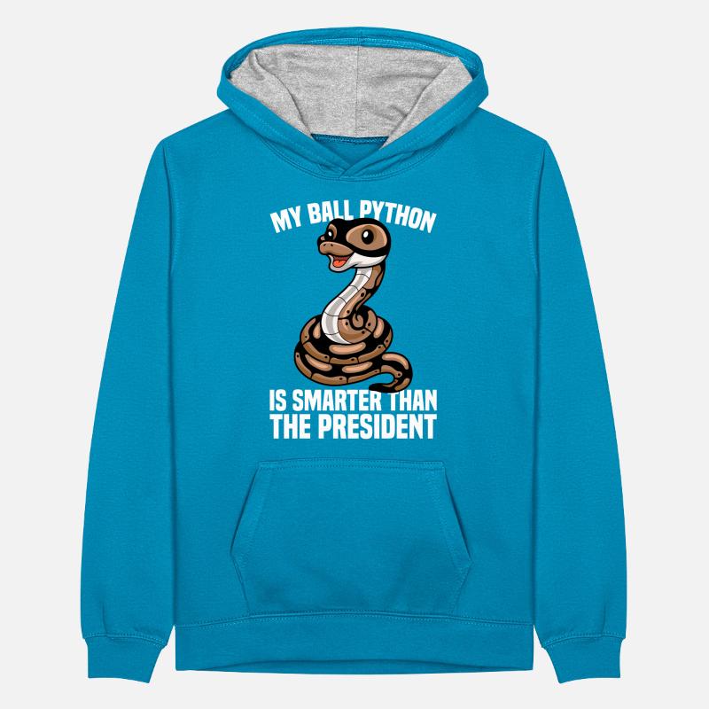 Boule de banane Python Herpétologiste Boule de corail Sweat à capuche contrasté Ado