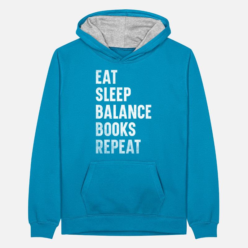 Comptabilité Comptable Financier Profession de comptable Sweat à capuche contrasté Ado