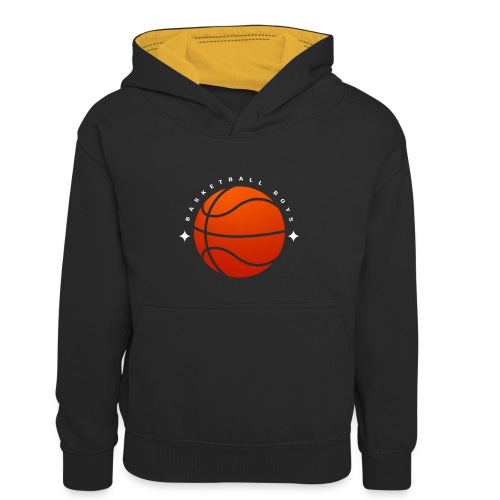 Basketball Boys - Teenager Kontrast-Hoodie