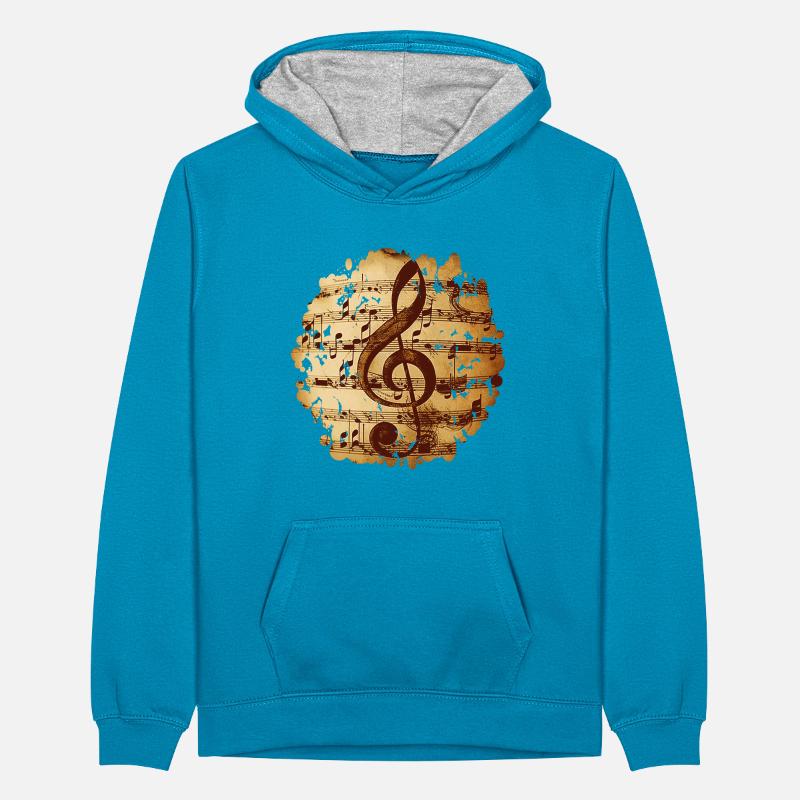 Without clef, masterpieces would be unplayable Teenager Contrast Hoodie