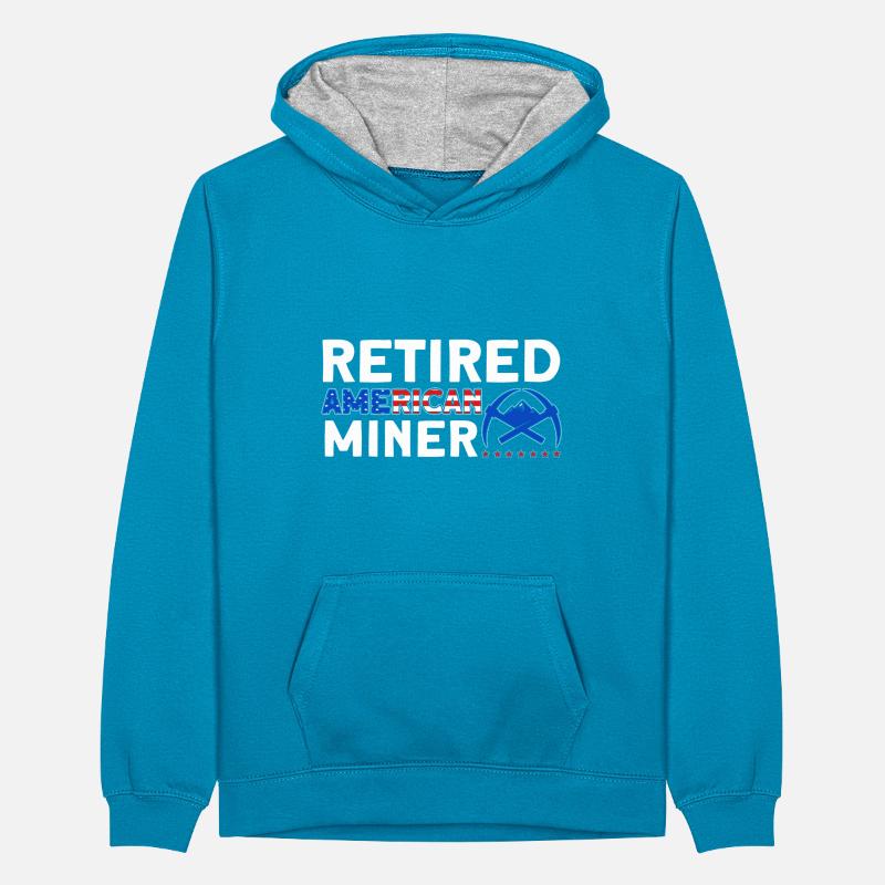 Miners Underground Mining Underground Mining Teenager Contrast Hoodie