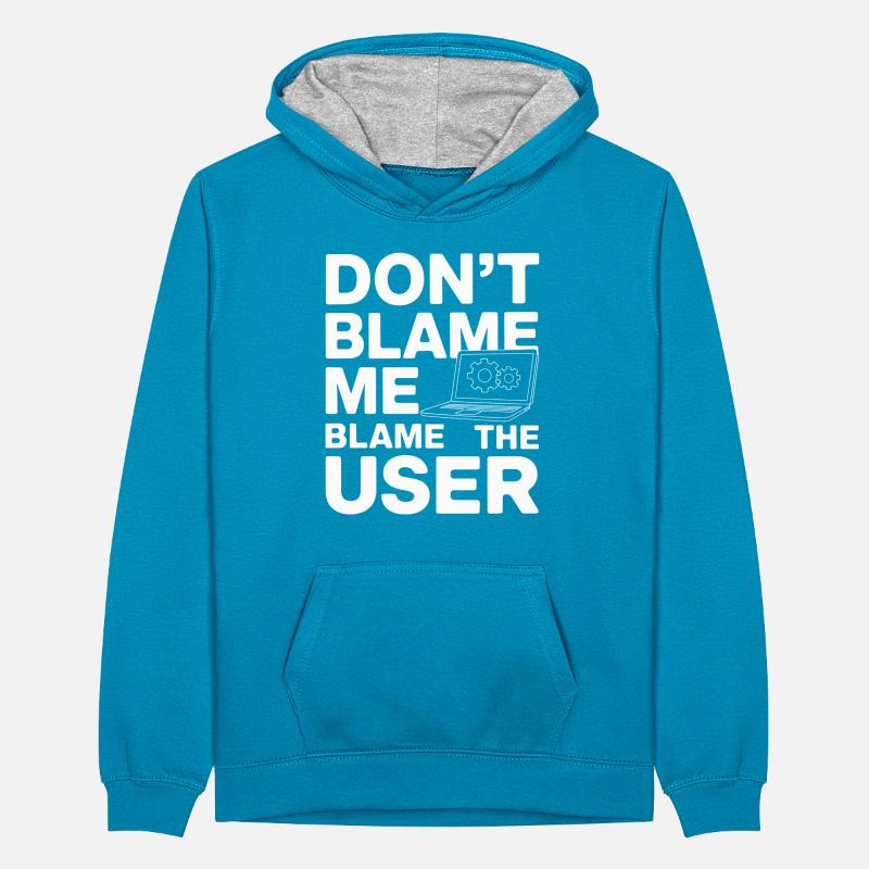 Support Administrateur Nerd Computer Tech Sweat à capuche contrasté Ado