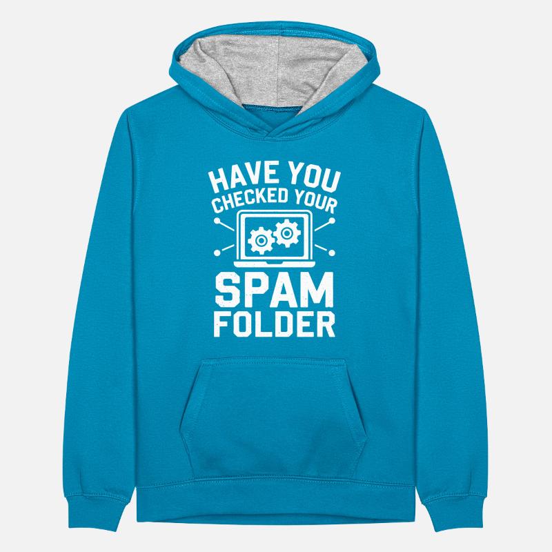 Support Administrateur Nerd Computer Tech Sweat à capuche contrasté Ado