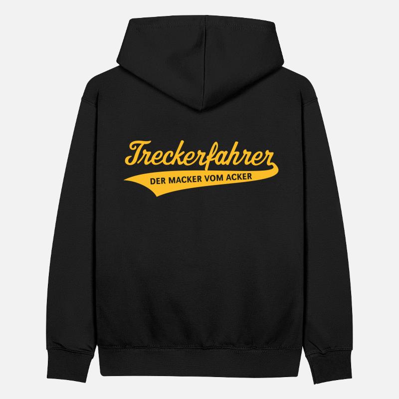Treckerfahrer – Der Macker Vom Acker (Trecker) Teenager Kontrast-Hoodie