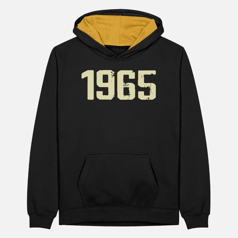 Jubiläum 1965 Teenager Kontrast-Hoodie