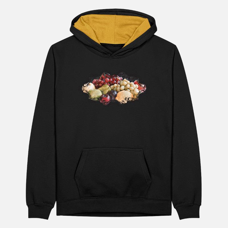 Fruity Teenager Kontrast-Hoodie