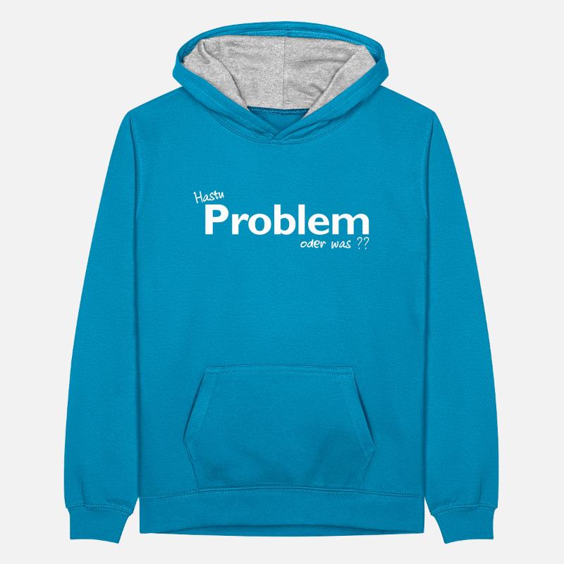 Problem Teenager Kontrast-Hoodie