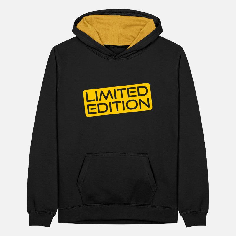 Quantité d’édition limitée - Pièce unique - Quantité limitée Sweat à capuche contrasté Ado