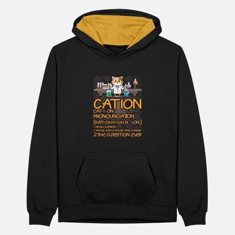 Cation Sweat à capuche contrasté Ado