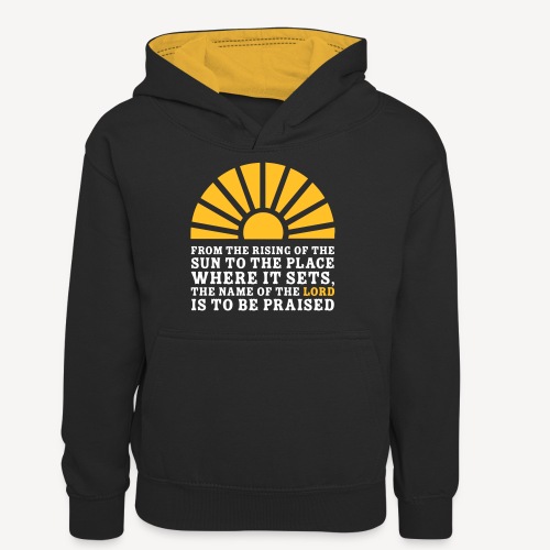 FROM THE RISING OF THE SUN - Teenager Contrast Hoodie