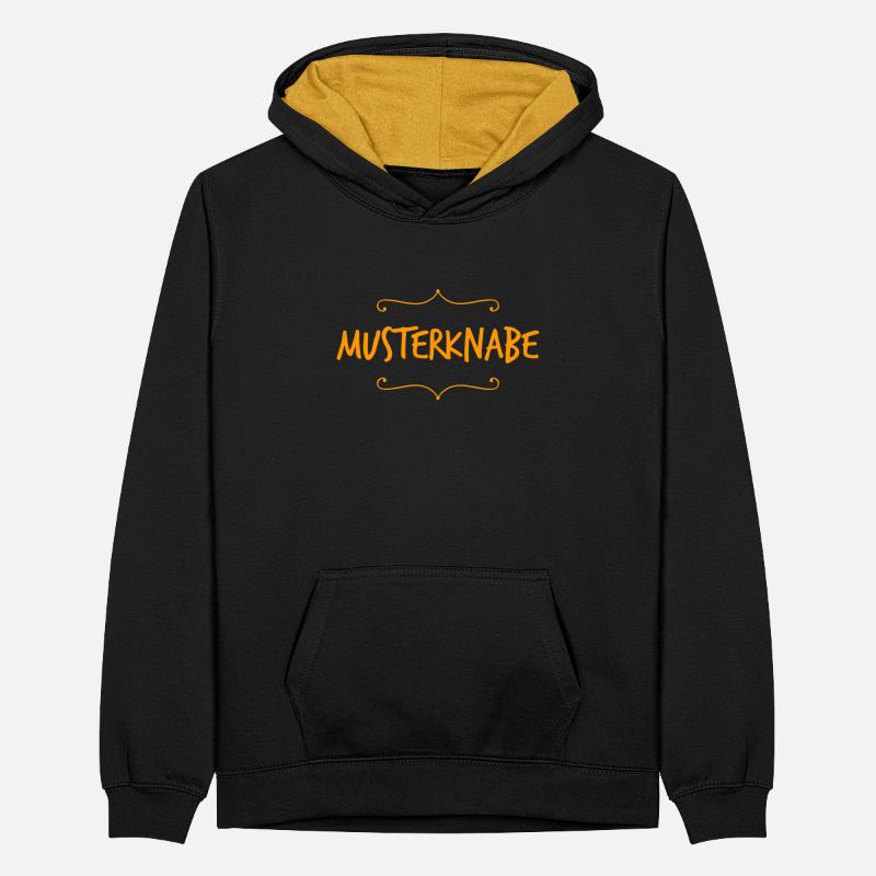 Streber Teenager Kontrast-Hoodie
