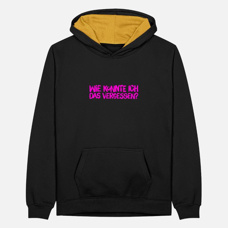 ich bin so vergesslich Teenager Kontrast-Hoodie