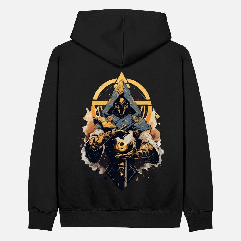 Epic Gamer Guardian avec source d’énergie dorée Sweat à capuche contrasté Ado