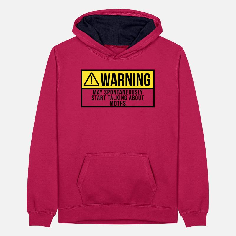Moth Teenager Contrast Hoodie