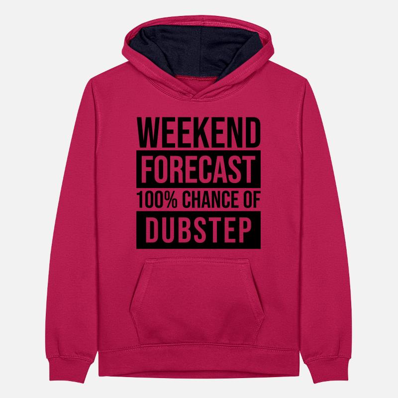 Dubstep Teenager Kontrast-Hoodie