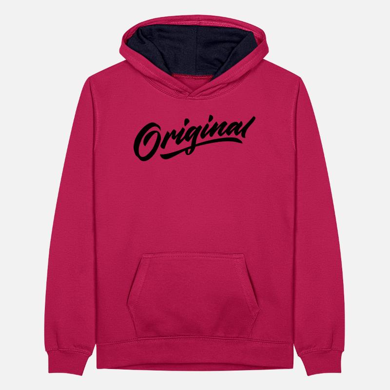 Langue source Sweat à capuche contrasté Ado
