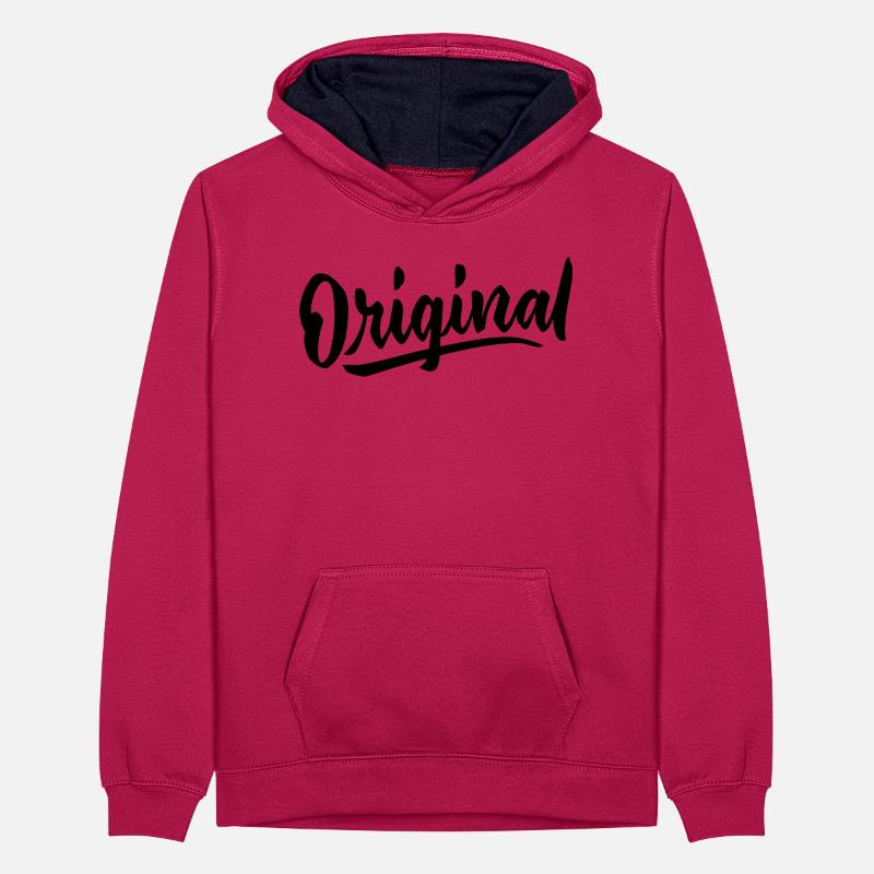 Langue source Sweat à capuche contrasté Ado