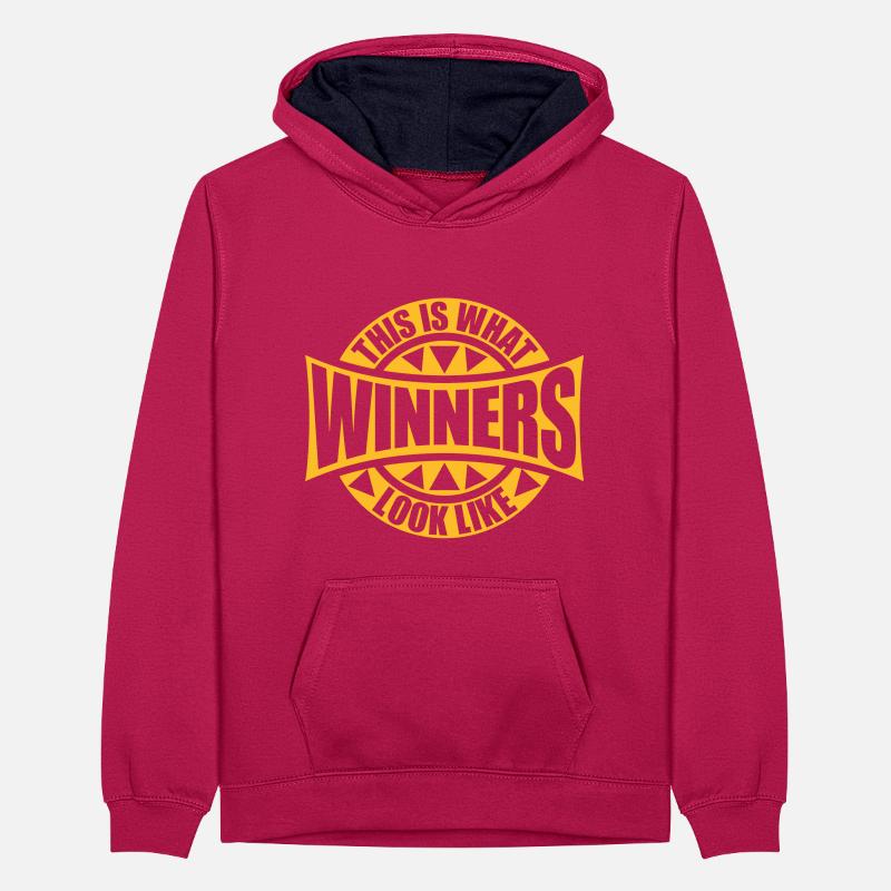 What Winners Look Like Teenager Kontrast-Hoodie