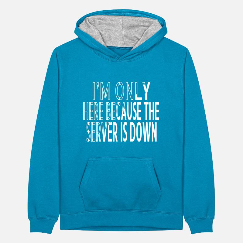 frontend developer fathersday computer scientist Teenager Kontrast-Hoodie