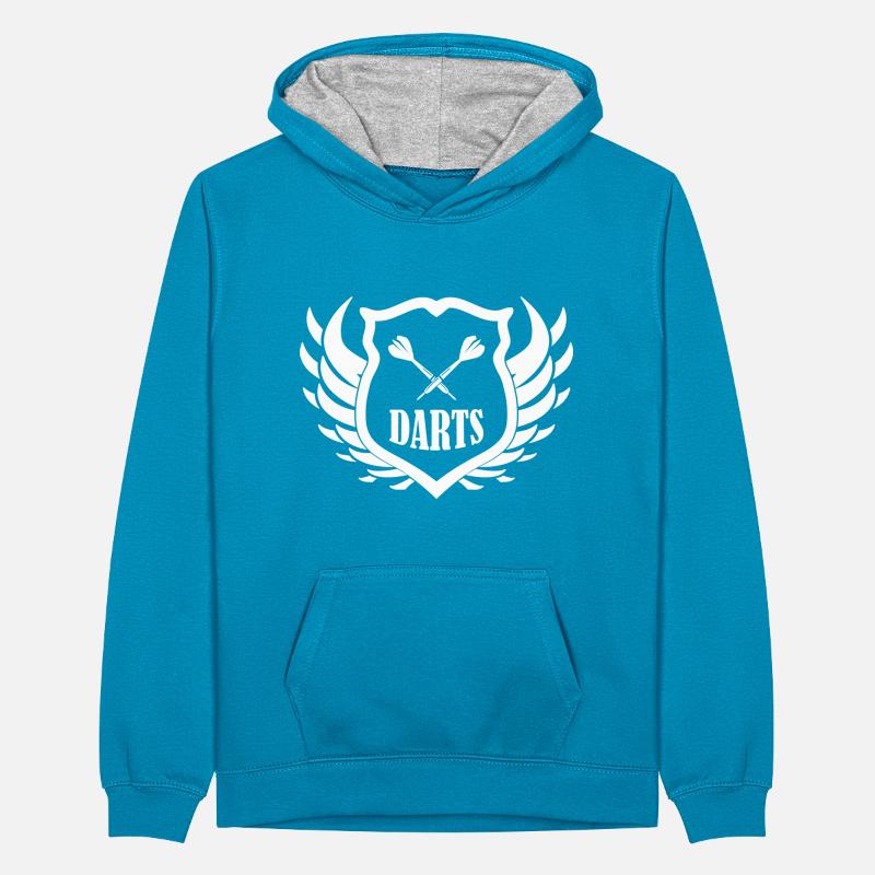Bouclier de fléchettes Sweat à capuche contrasté Ado