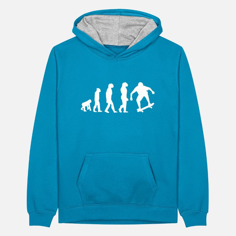 évolution skate Sweat à capuche contrasté Ado