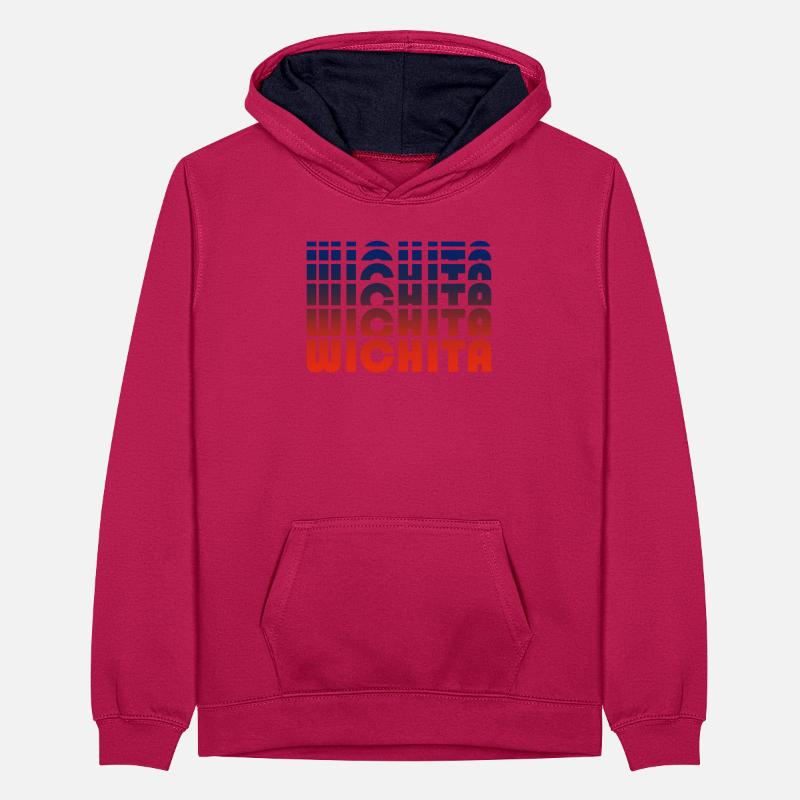 Évolution de type Wichita gradient Blue-Ro Sweat à capuche contrasté Ado
