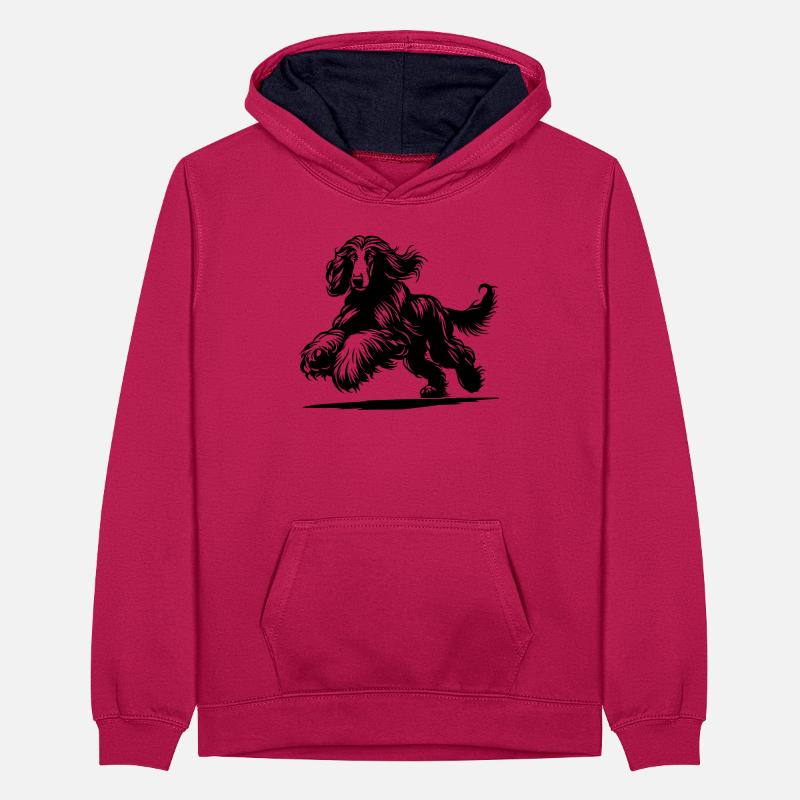 Afghan Teenager Contrast Hoodie