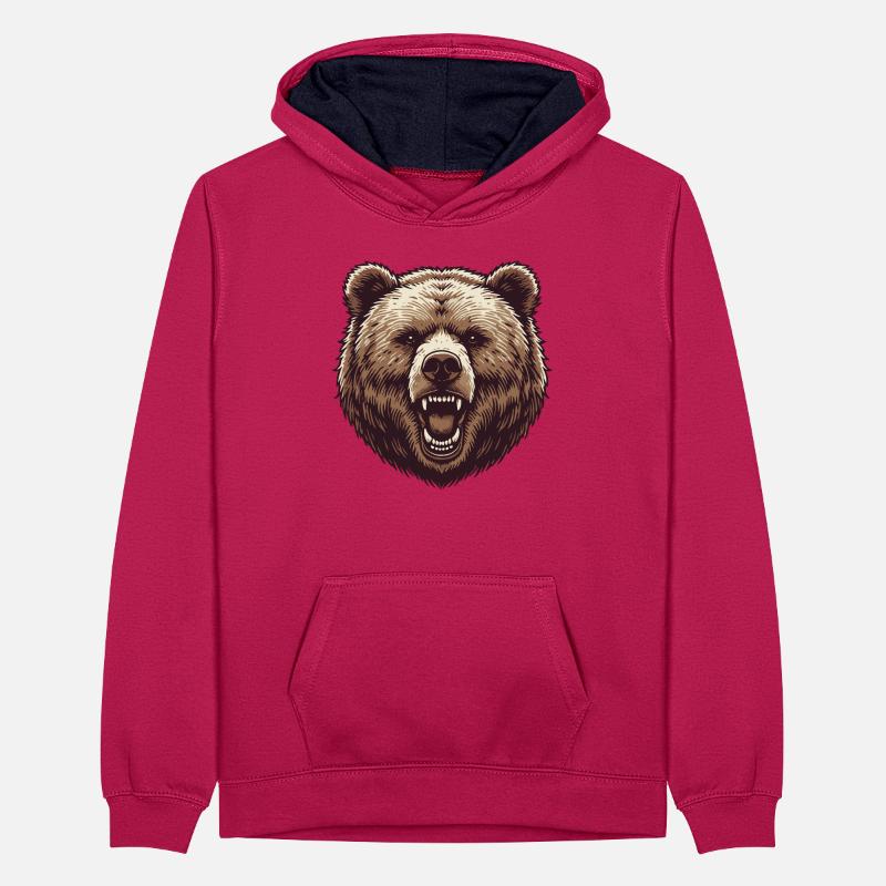 Grizzly Teenager Contrast Hoodie