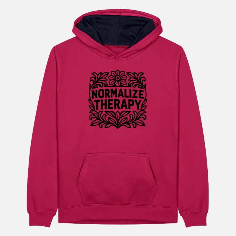 Normalize Teenager Contrast Hoodie