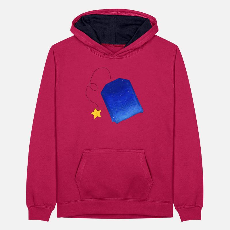 Vincent van Goghs Tee Teenager Kontrast-Hoodie