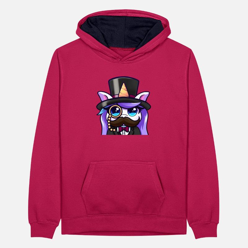 Schnösel Lya Teenager Kontrast-Hoodie