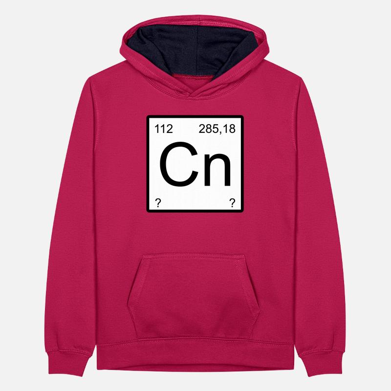 Copernicium Element Block Tee Teenager Kontrast-Hoodie