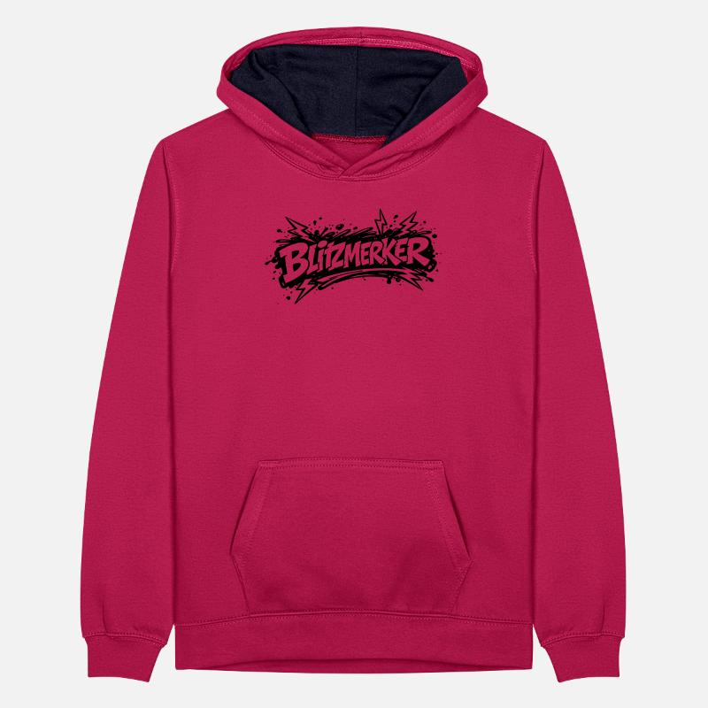 Blitzmerker Teenager Kontrast-Hoodie