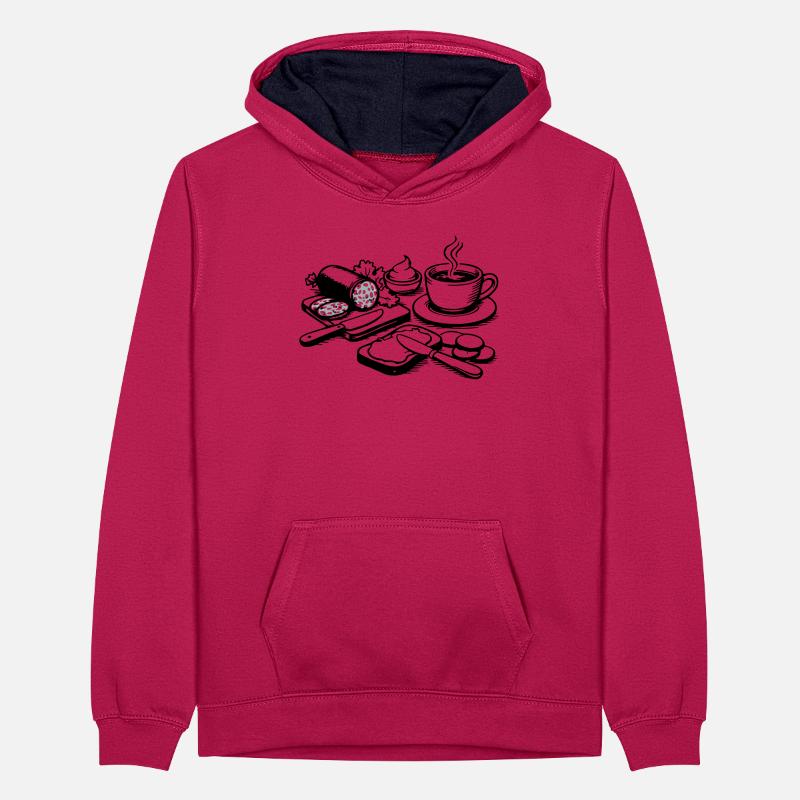 Mahlzeit Teenager Kontrast-Hoodie