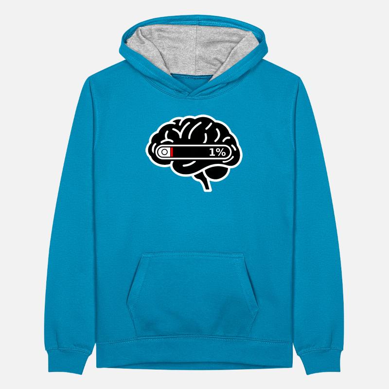 Brain_Loading_1-_Digital_Burnout Teenager Kontrast-Hoodie