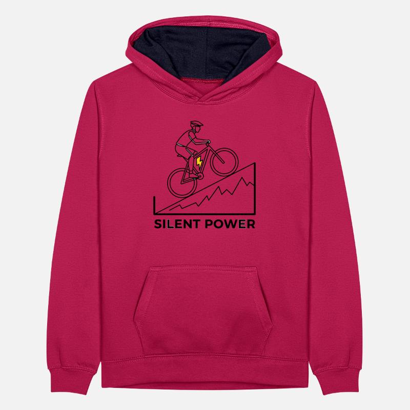 Montée éclair Sweat à capuche contrasté Ado