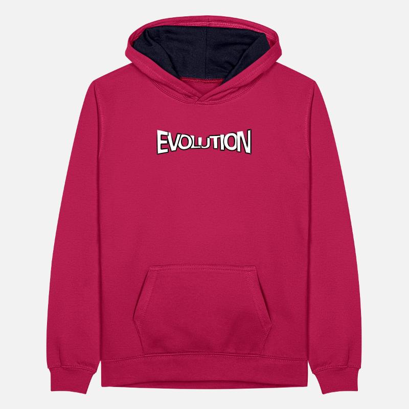 Revendication d’évolution Sweat à capuche contrasté Ado
