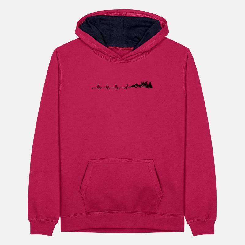 Awaiting design upload Teenager Contrast Hoodie