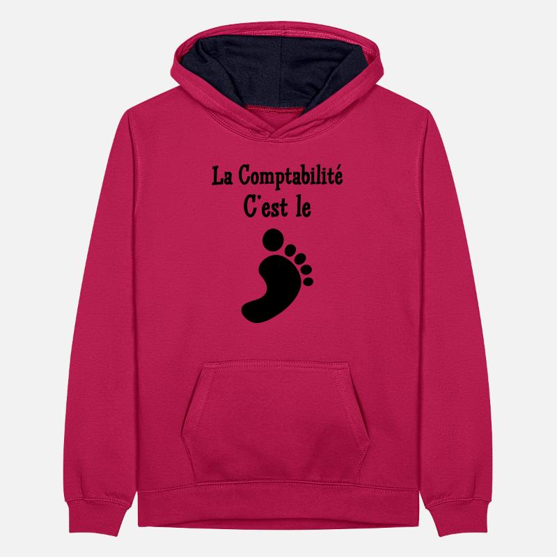 Accountant / Accounting / Comptable / Comptabilité Teenager Contrast Hoodie